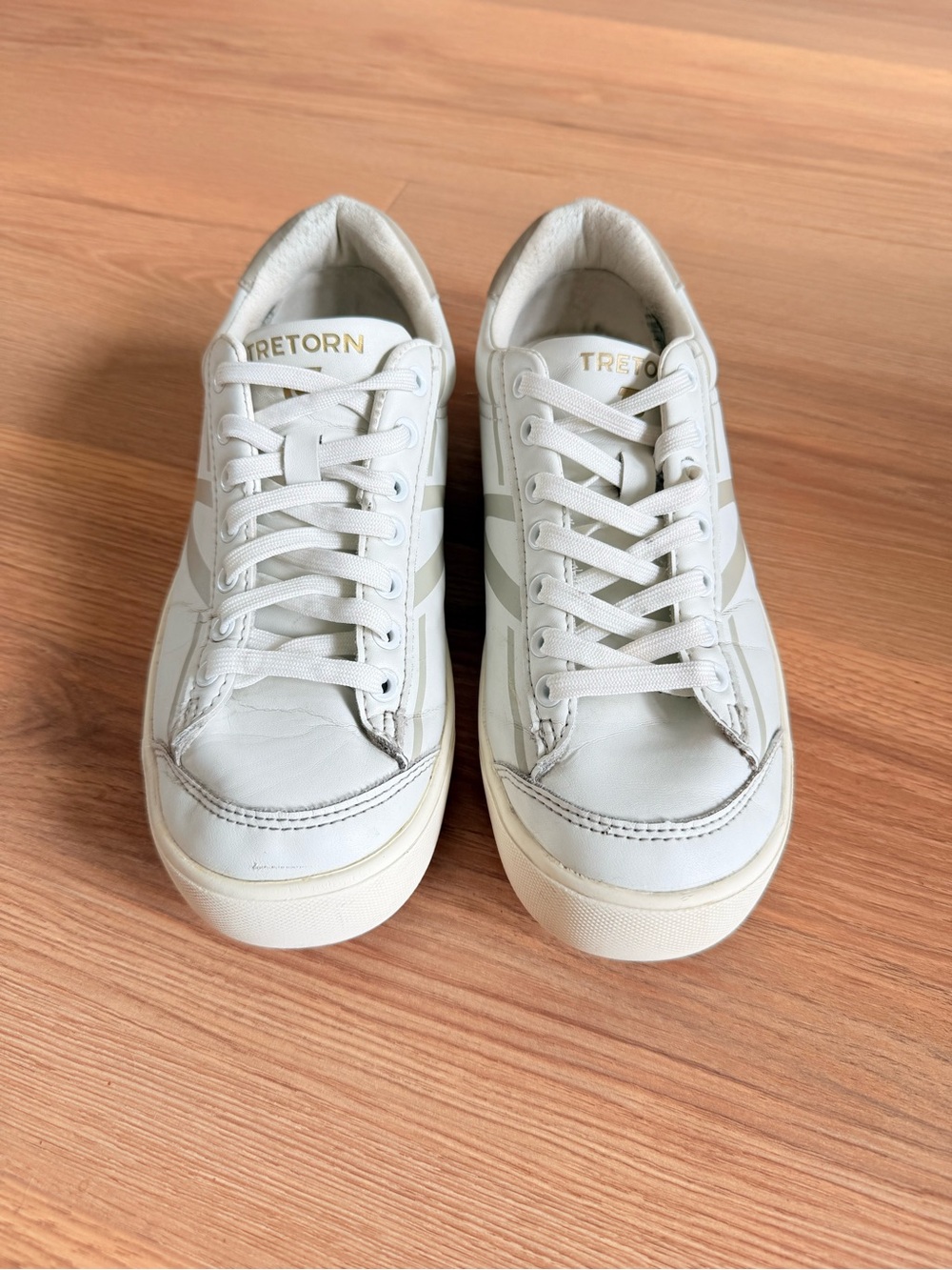Tretorn Women’s White Low-Top Sneakers- Size 7.5